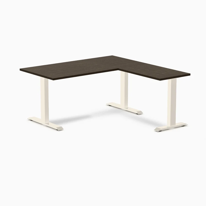 Desky Zero Bamboo L-Shape Office Desk
