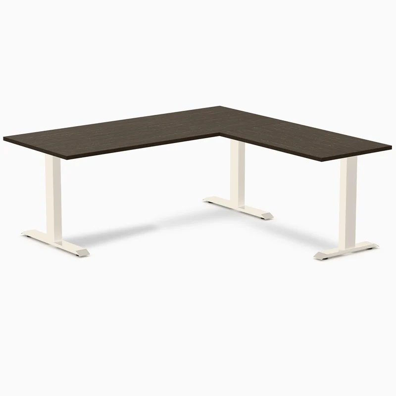 Desky Zero Bamboo L-Shape Office Desk