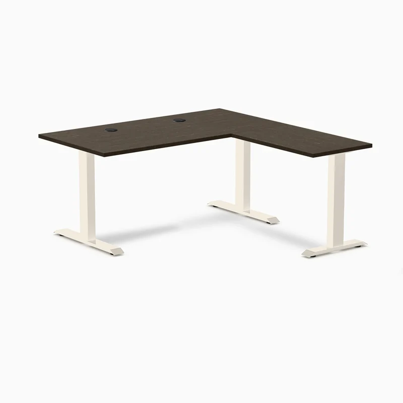 Desky Zero Bamboo L-Shape Office Desk