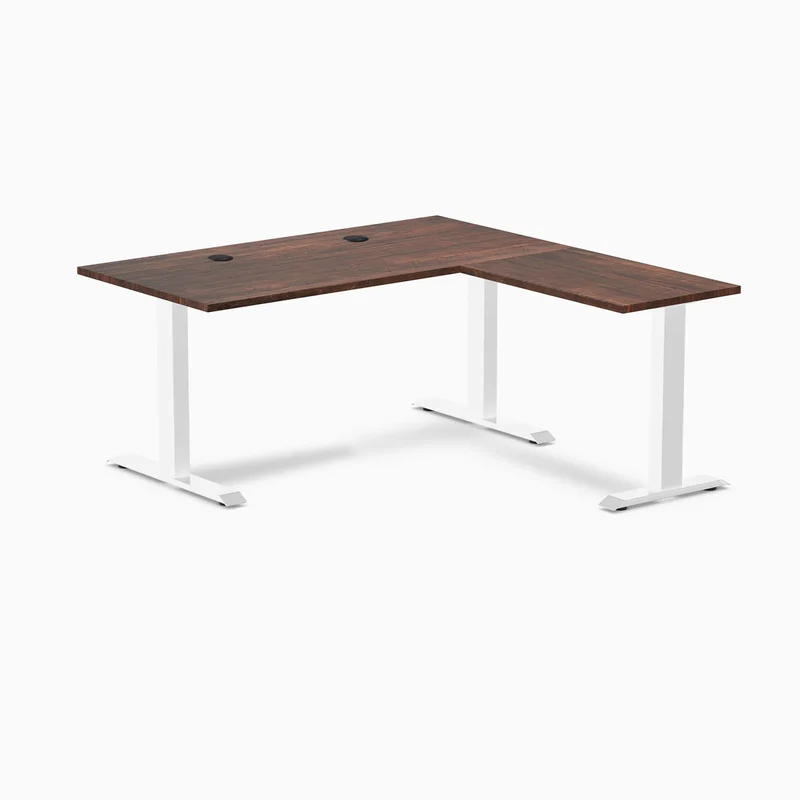 Desky Zero Softwood L-Shape Office Desk