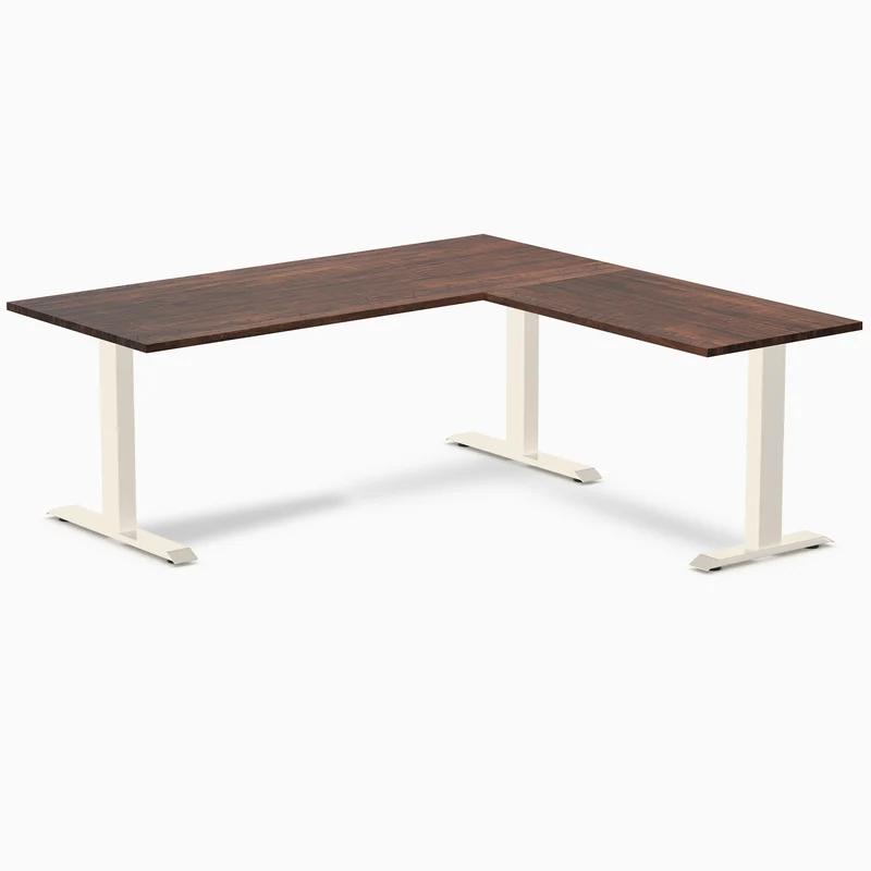 Desky Zero Softwood L-Shape Office Desk