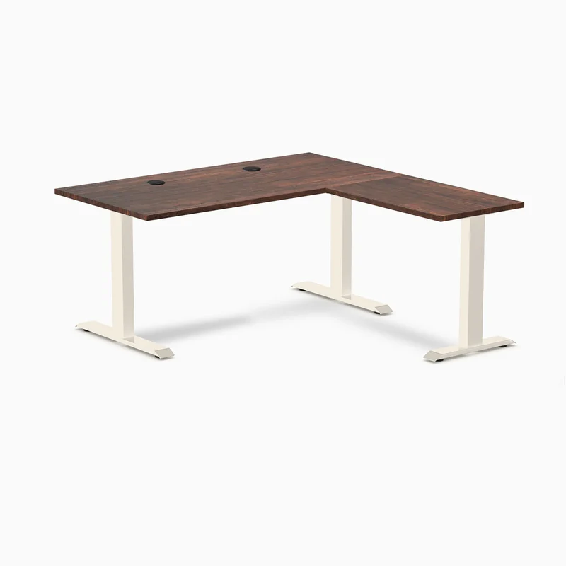 Desky Zero Softwood L-Shape Office Desk