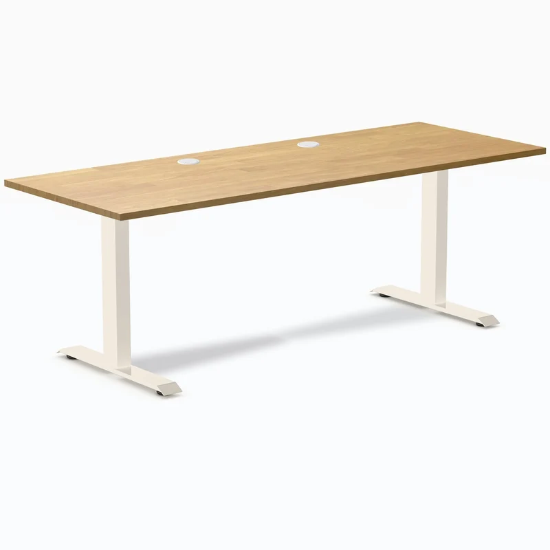 Desky Zero Rubberwood Office Desk