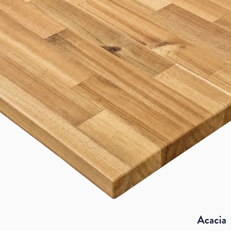 Desky Hardwood L-Shape Sit Stand Desk