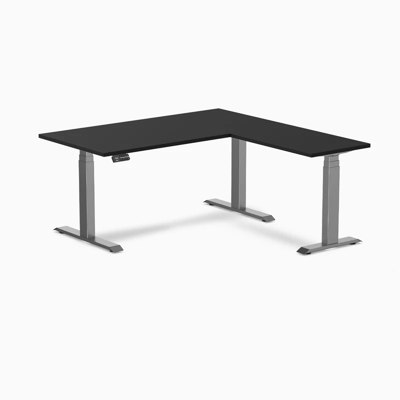 Desky L-Shape Laminate Sit Stand Desk
