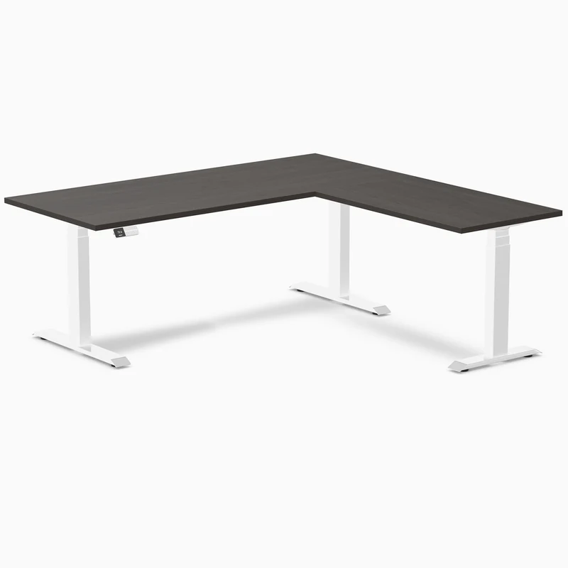 Desky L-Shape Laminate Sit Stand Desk