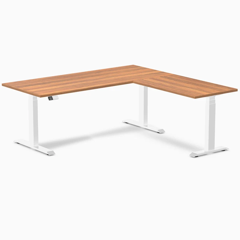 Desky L-Shape Laminate Sit Stand Desk