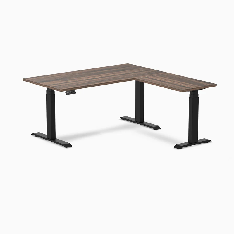Desky L-Shape Laminate Sit Stand Desk