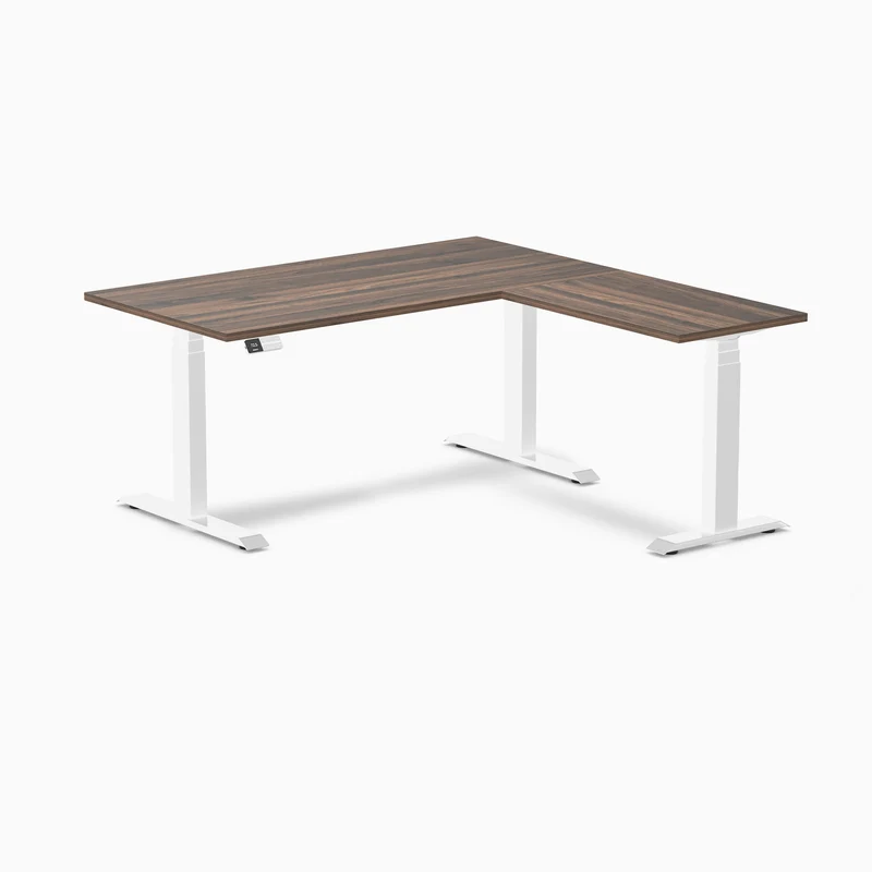 Desky L-Shape Laminate Sit Stand Desk