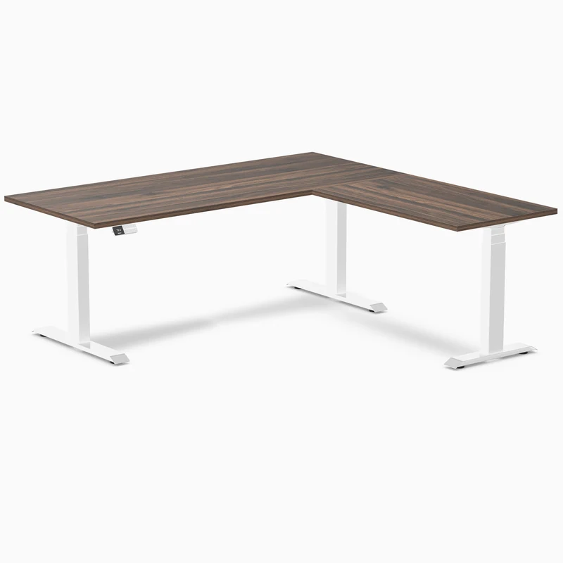 Desky L-Shape Laminate Sit Stand Desk
