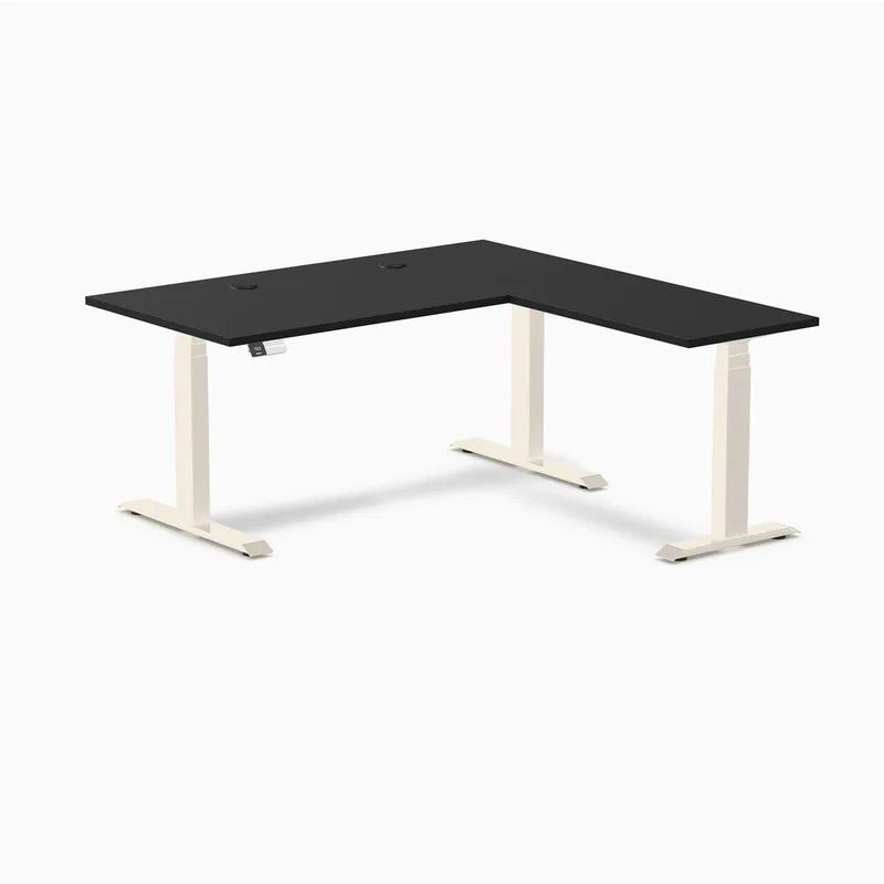 Desky L-Shape Laminate Sit Stand Desk