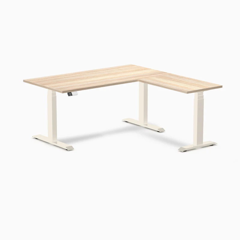 Desky L-Shape Laminate Sit Stand Desk