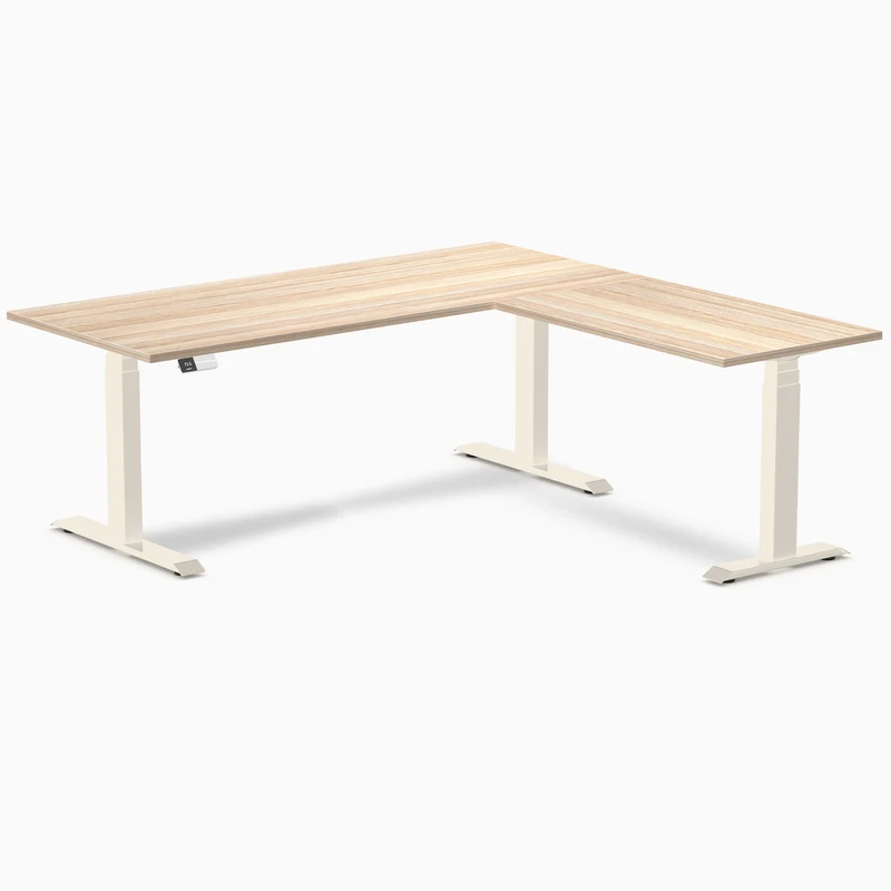 Desky L-Shape Laminate Sit Stand Desk