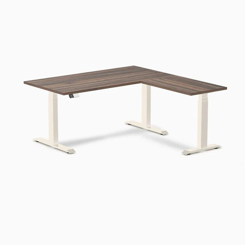 Desky L-Shape Laminate Sit Stand Desk
