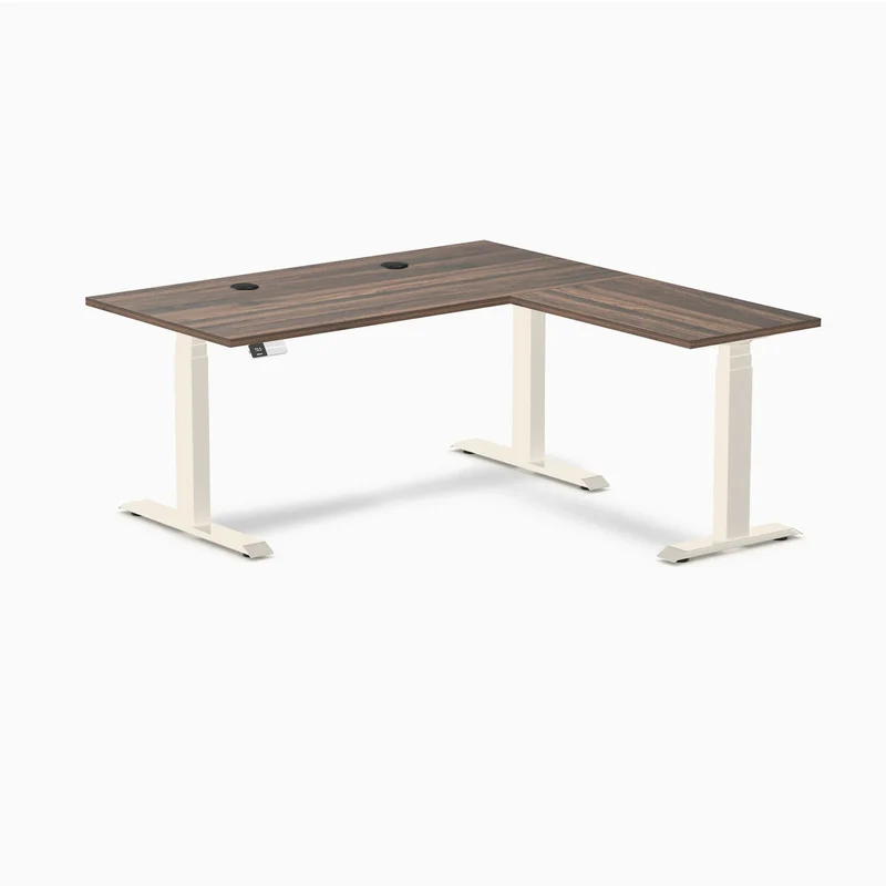Desky L-Shape Laminate Sit Stand Desk