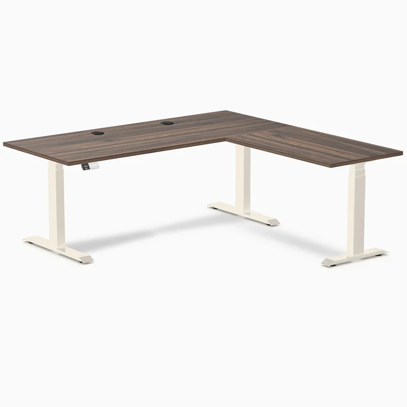 Desky L-Shape Laminate Sit Stand Desk