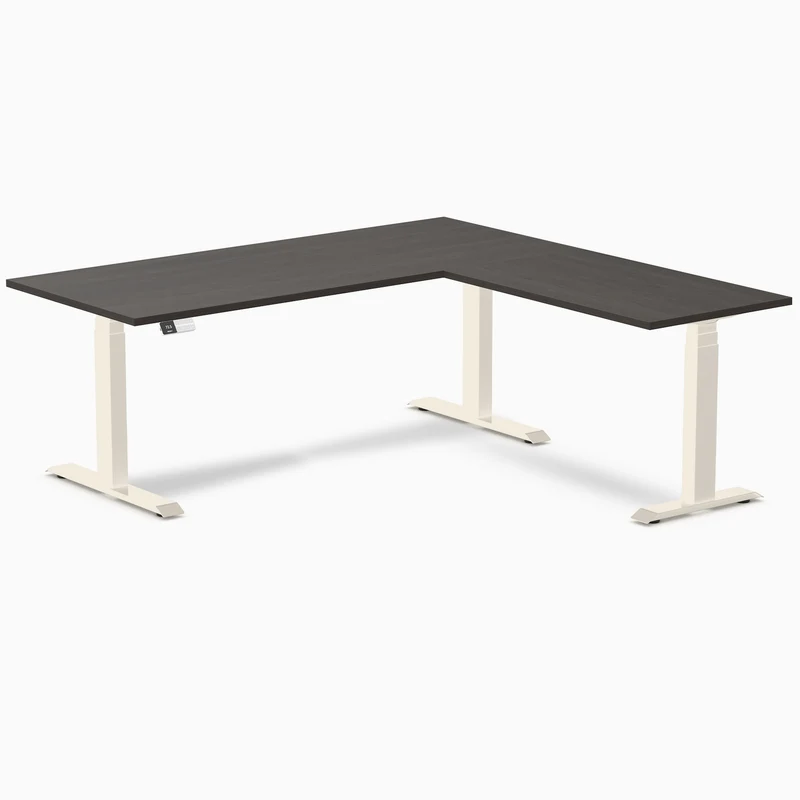 Desky L-Shape Laminate Sit Stand Desk