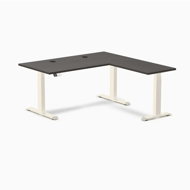 Desky L-Shape Laminate Sit Stand Desk