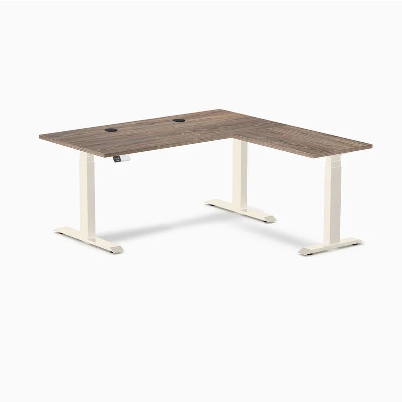 Desky L-Shape Laminate Sit Stand Desk