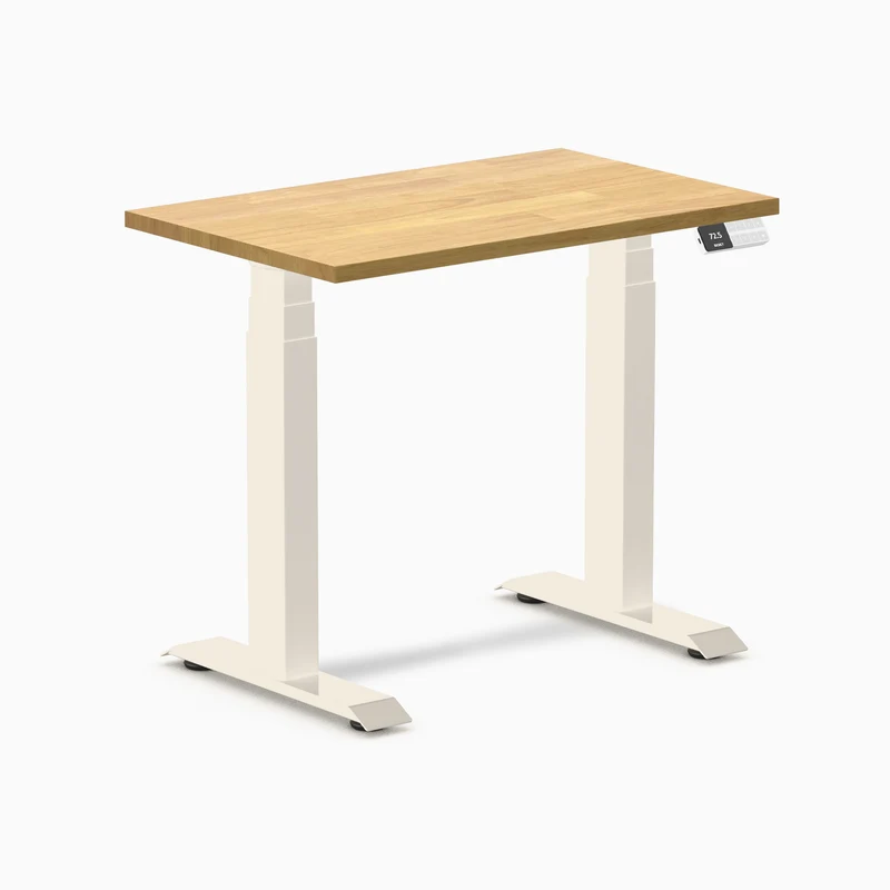 Desky Dual Mini Rubberwood Sit Stand Desk