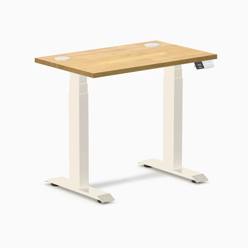 Desky Dual Mini Rubberwood Sit Stand Desk