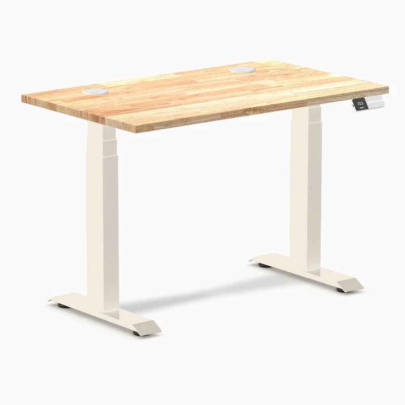 Desky Dual Mini Rubberwood Sit Stand Desk
