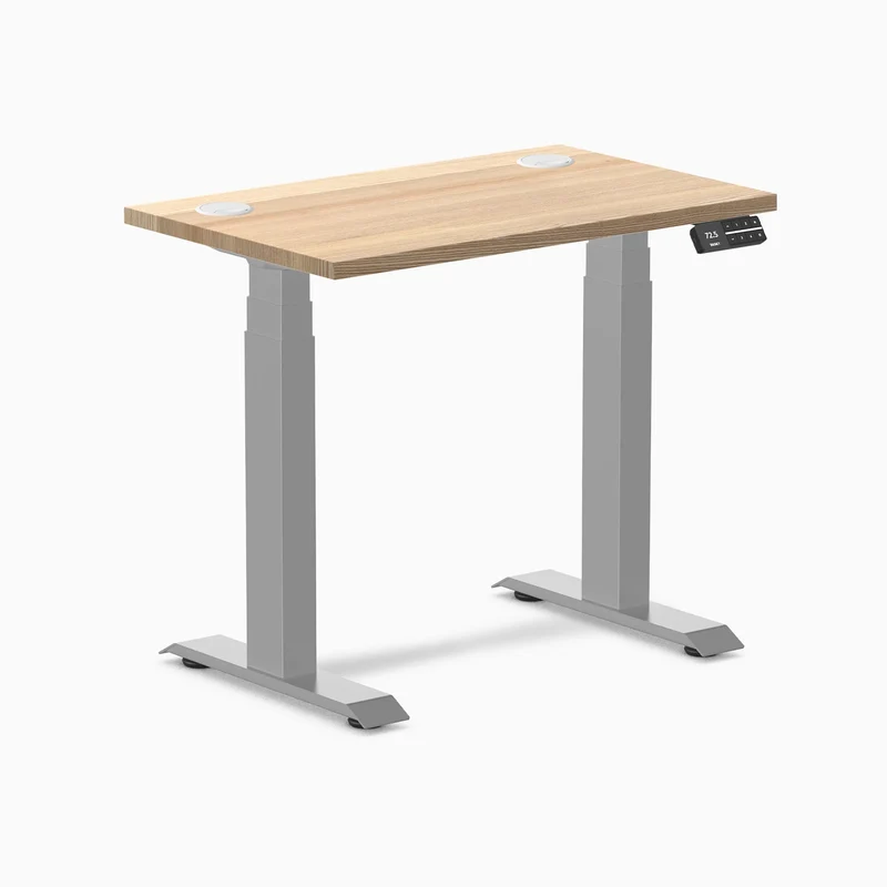 Desky Dual Mini Hardwood Sit Stand Desk