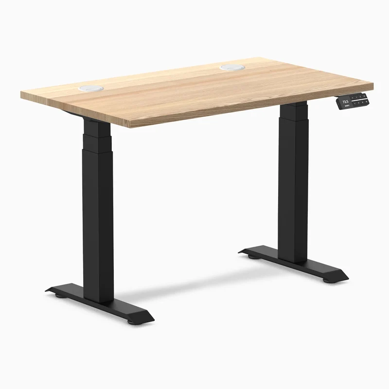 Desky Dual Mini Hardwood Sit Stand Desk