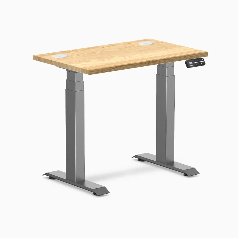 Desky Dual Mini Hardwood Sit Stand Desk