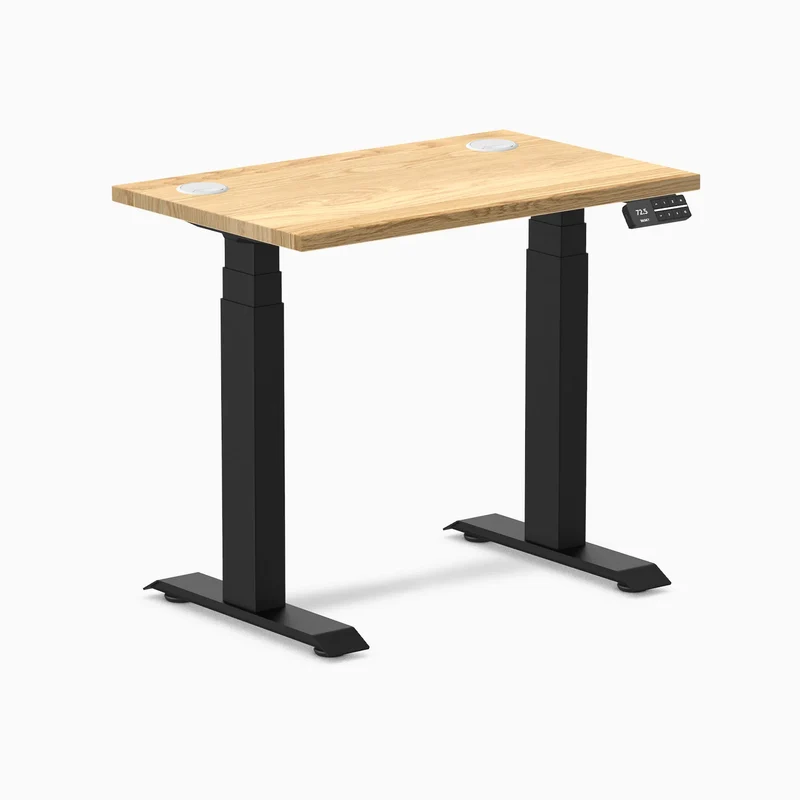 Desky Dual Mini Hardwood Sit Stand Desk