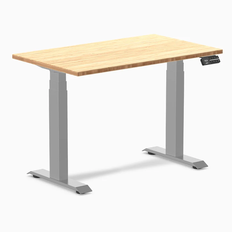 Desky Dual Mini Bamboo Sit Stand Desk