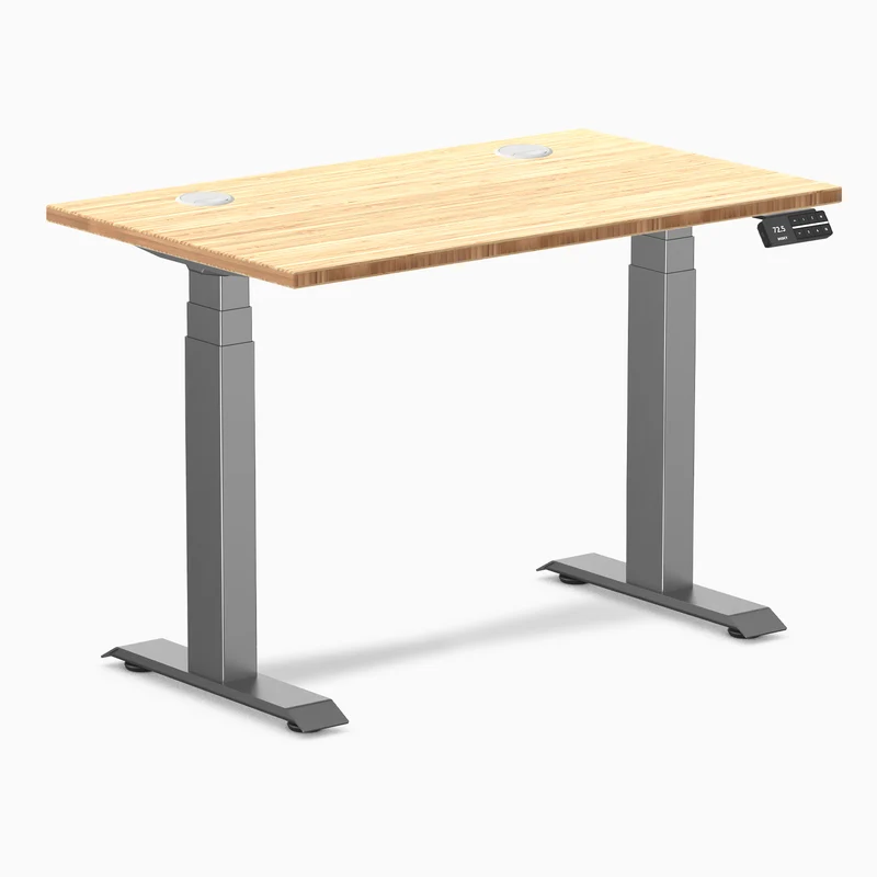 Desky Dual Mini Bamboo Sit Stand Desk