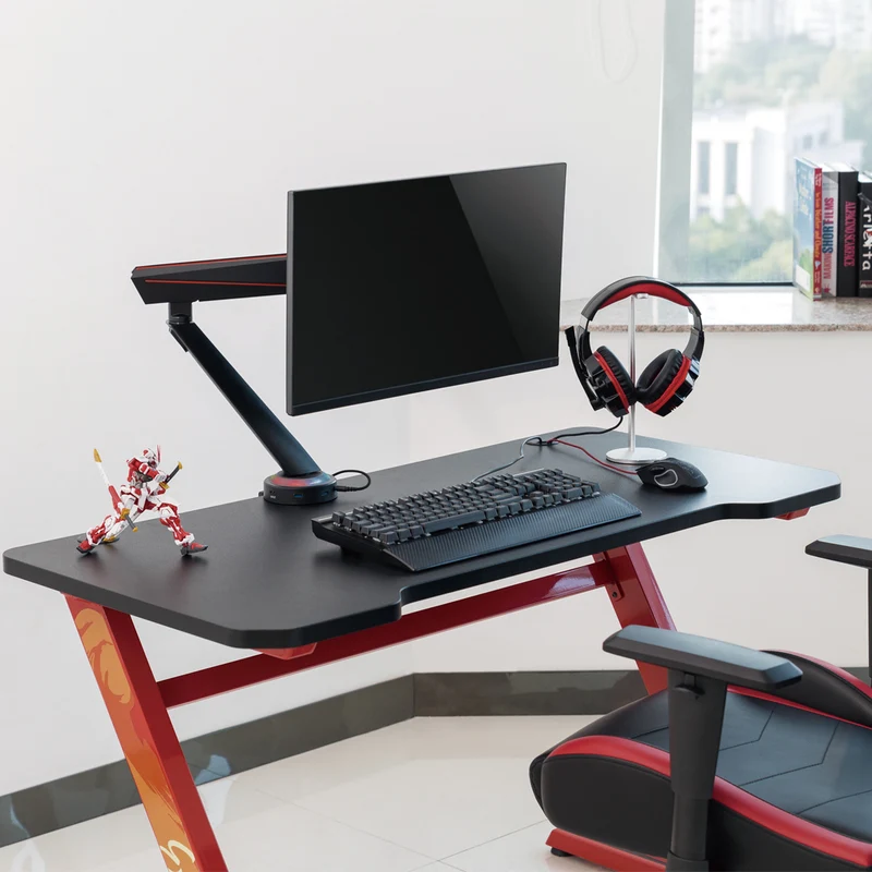 Desky Single LED Gaming Monitor Arm