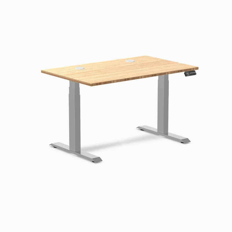 Desky Dual Bamboo Sit Stand Desk