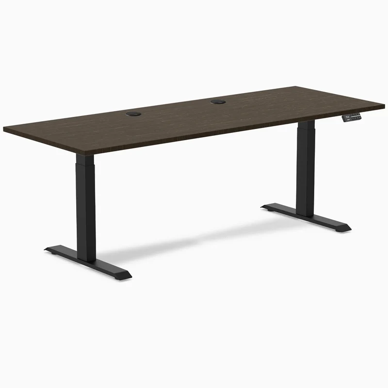 Desky Dual Bamboo Sit Stand Desk