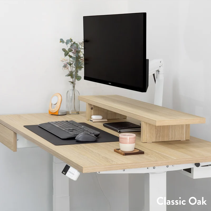 Desky Dual Laminate Sit Stand Desk