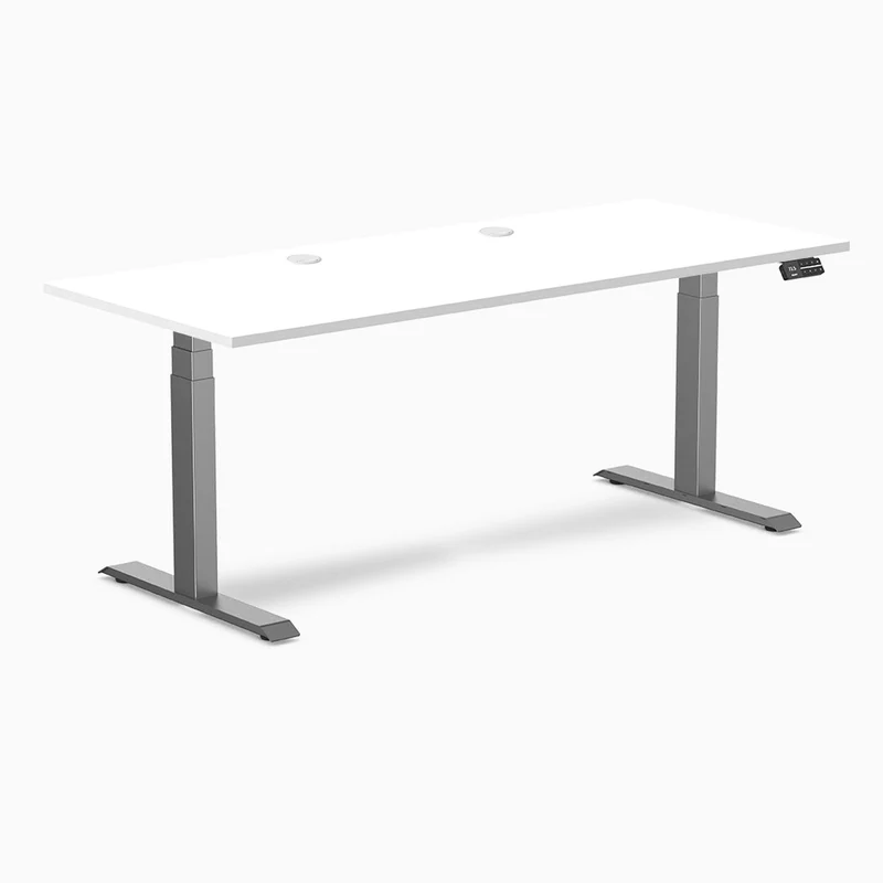 Desky Dual Laminate Sit Stand Desk