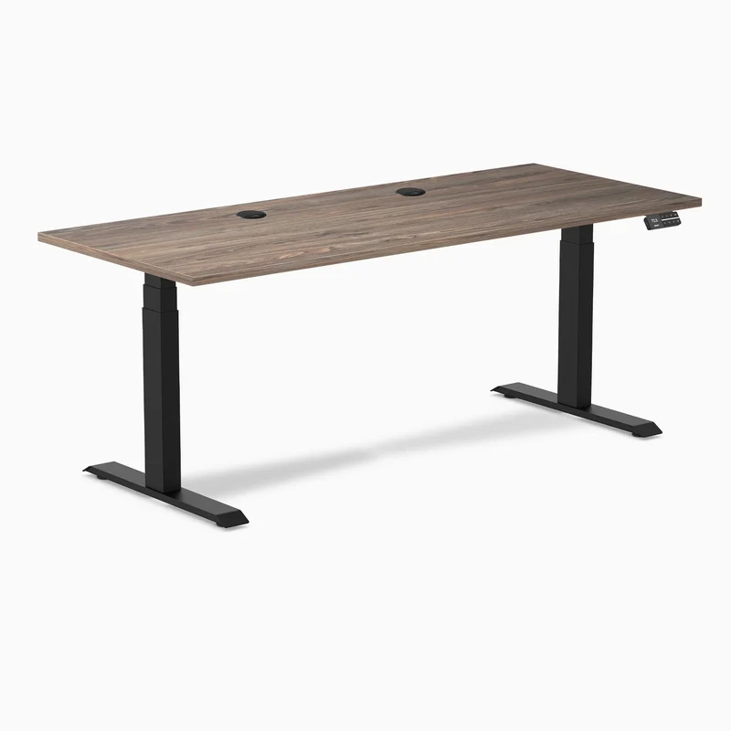 Desky Dual Laminate Sit Stand Desk