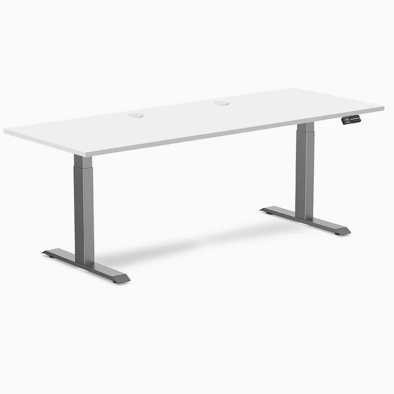 Desky Dual Laminate Sit Stand Desk