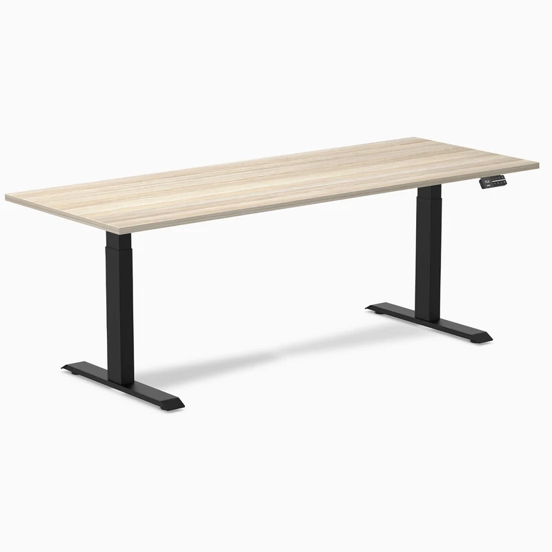 Desky Dual Laminate Sit Stand Desk