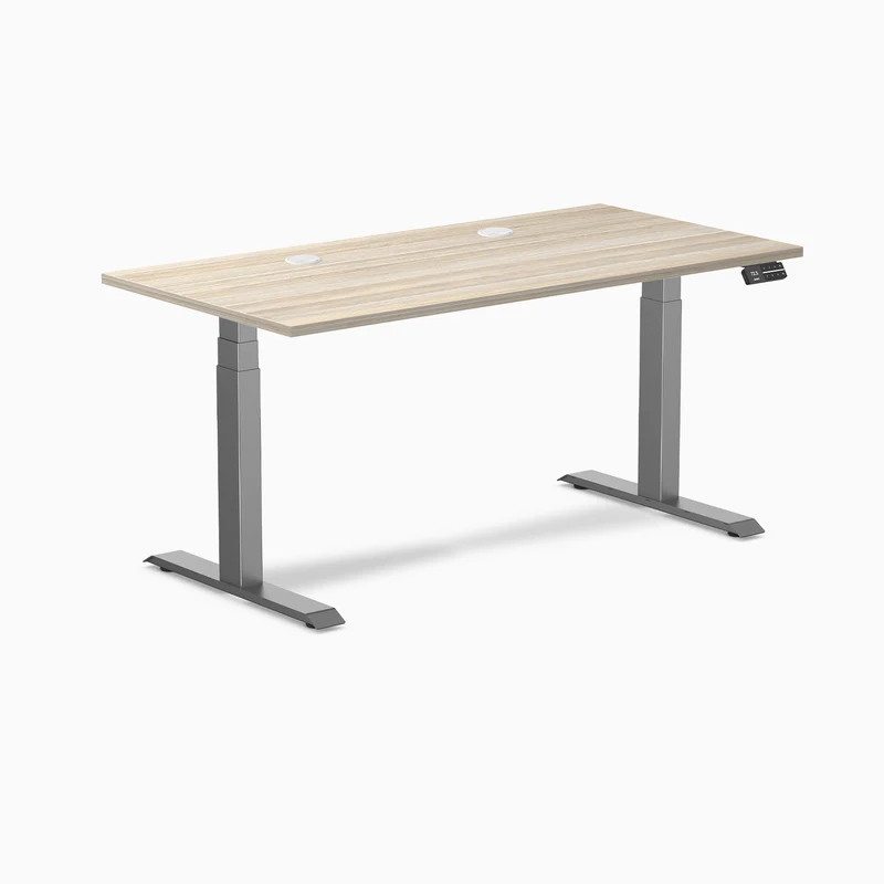 Desky Dual Laminate Sit Stand Desk