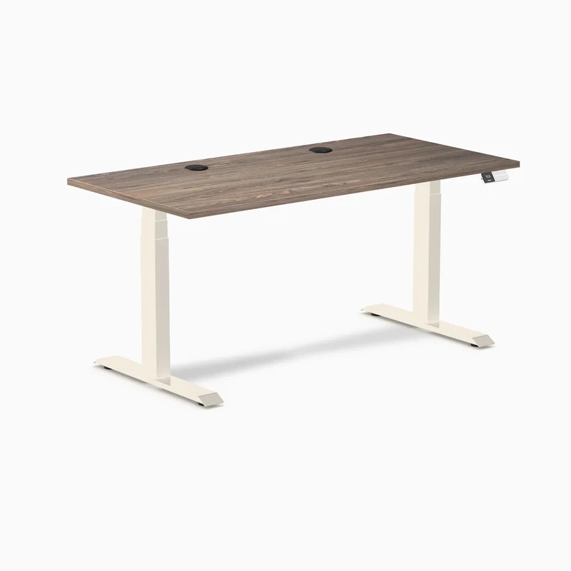 Desky Dual Laminate Sit Stand Desk