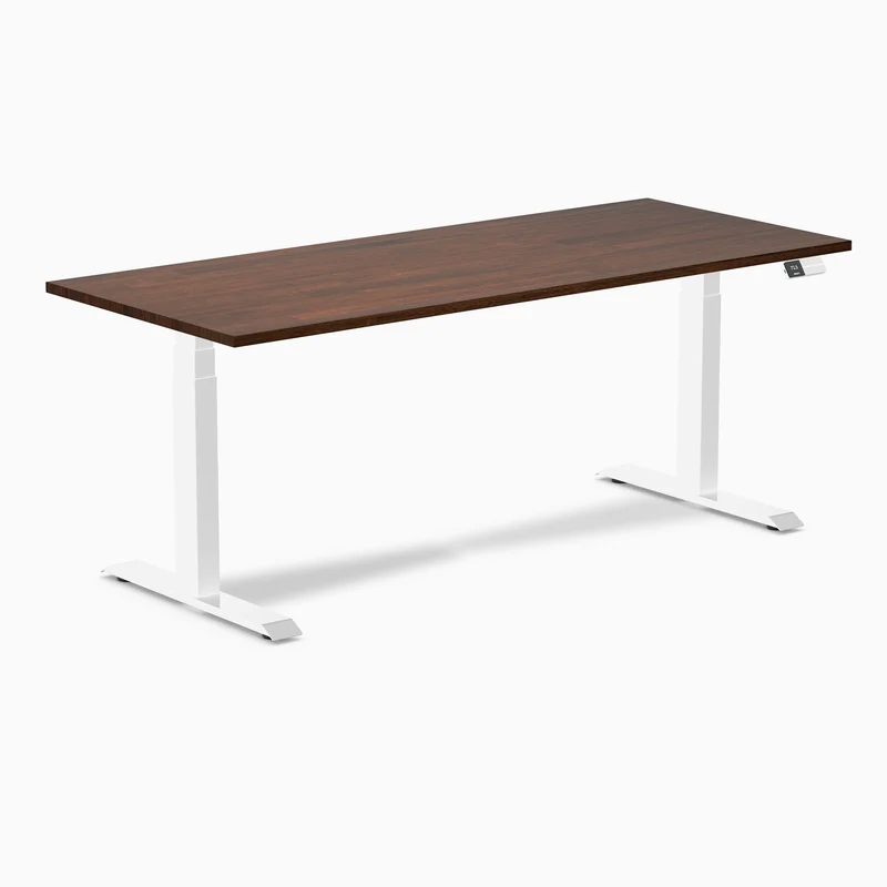 Desky Dual Rubberwood Sit Stand Desk