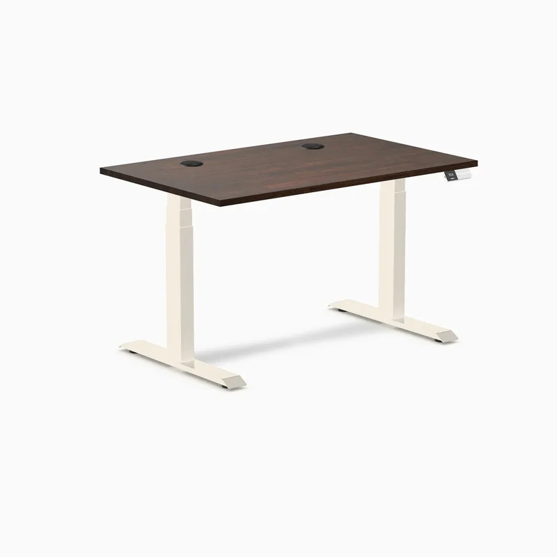 Desky Dual Rubberwood Sit Stand Desk