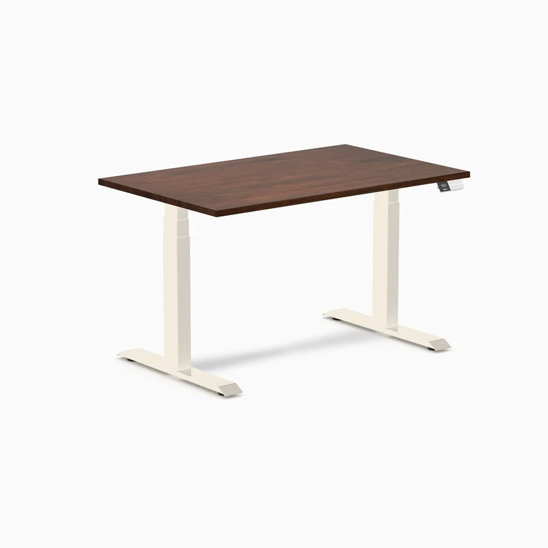Desky Dual Rubberwood Sit Stand Desk