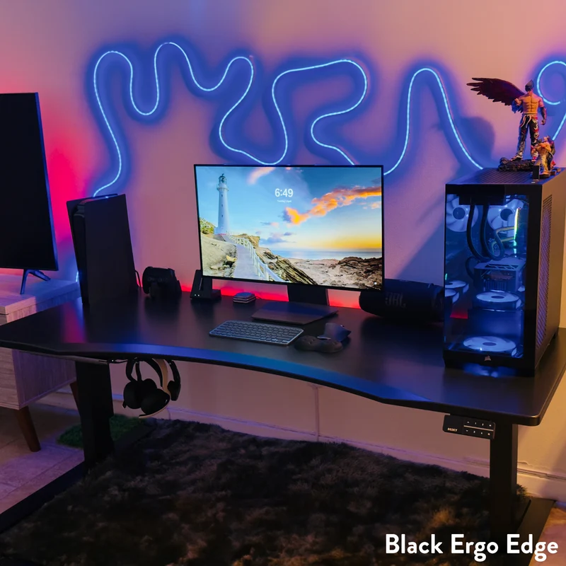 Desky Alpha Dual Sit Stand Gaming Desk