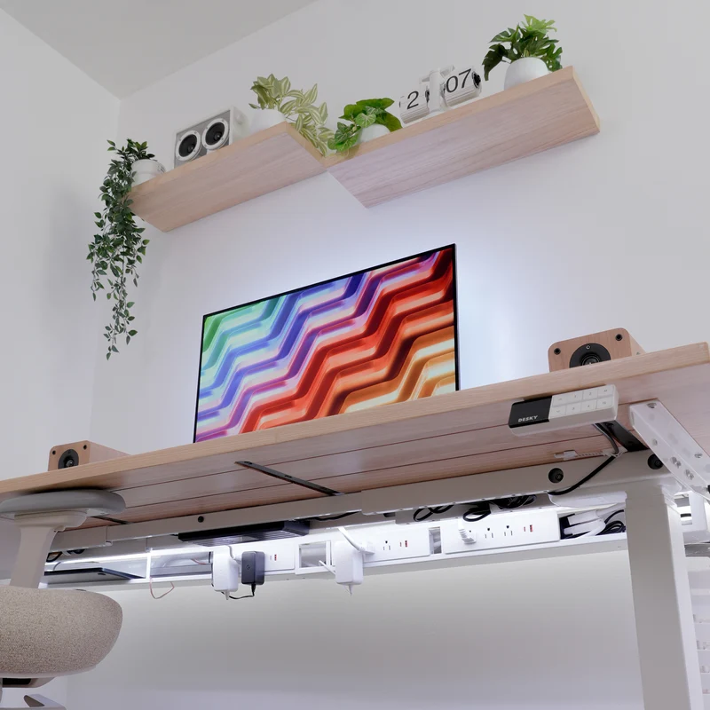Desky Integrated Cable & Power Channel