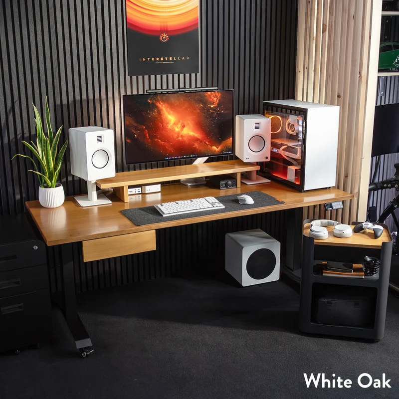 Desky Dual Hardwood Sit Stand Desk
