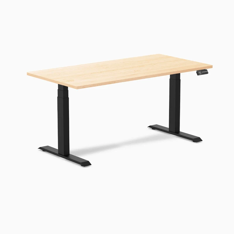 Desky Dual Hardwood Sit Stand Desk