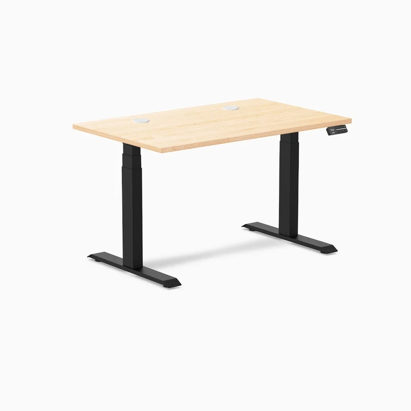 Desky Dual Hardwood Sit Stand Desk